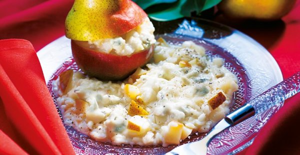 risotto pere e gorgonzola