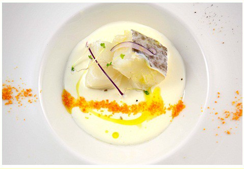 baccalà crudo con arancia